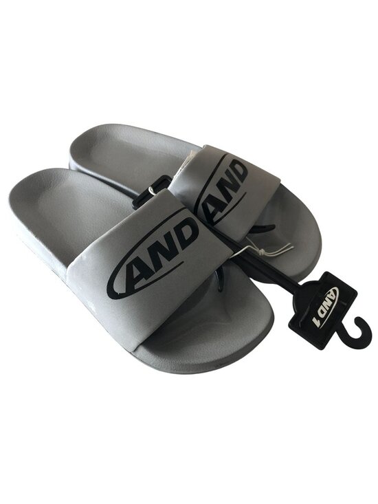 And1 Other - And1 Slide Sandals Rubber Logo Gray Mens Size 13